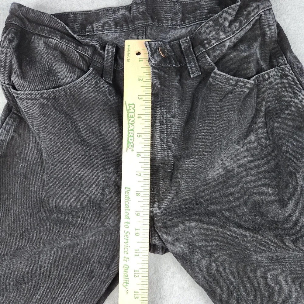 Rustler Jeans Mens 32x32 Black Denim Cotton Zip Fly Regular Fit Straight Leg